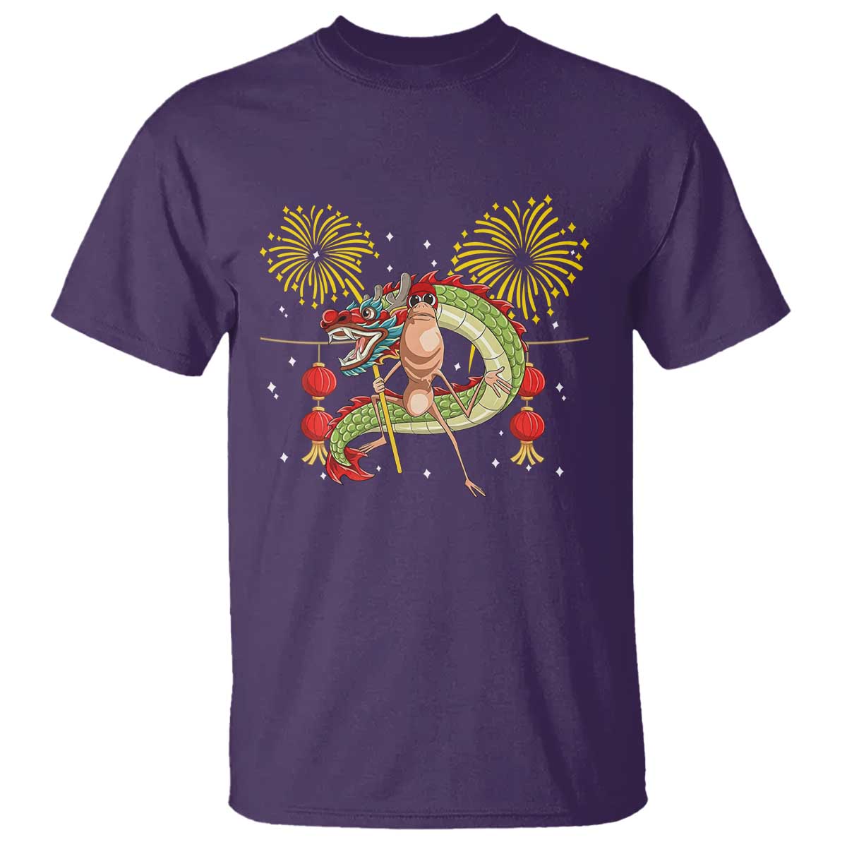Funny Marcus The Worm Meme T Shirt Viral Lunar New Year - Wonder Print Shop