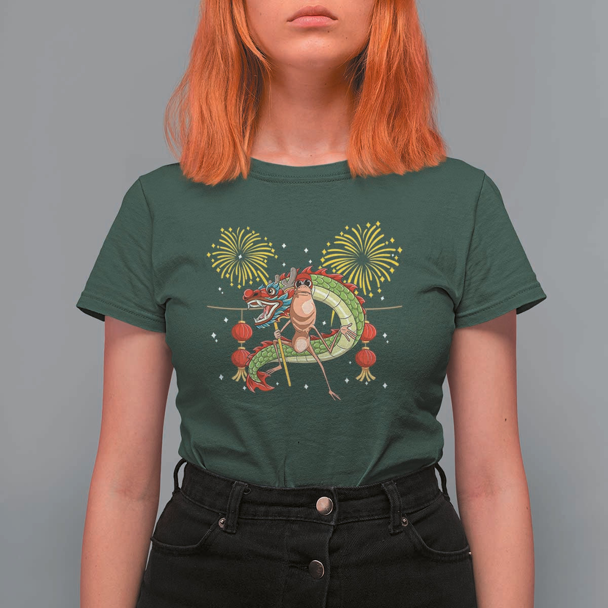 Funny Marcus The Worm Meme T Shirt For Women Viral Lunar New Year - Wonder Print Shop