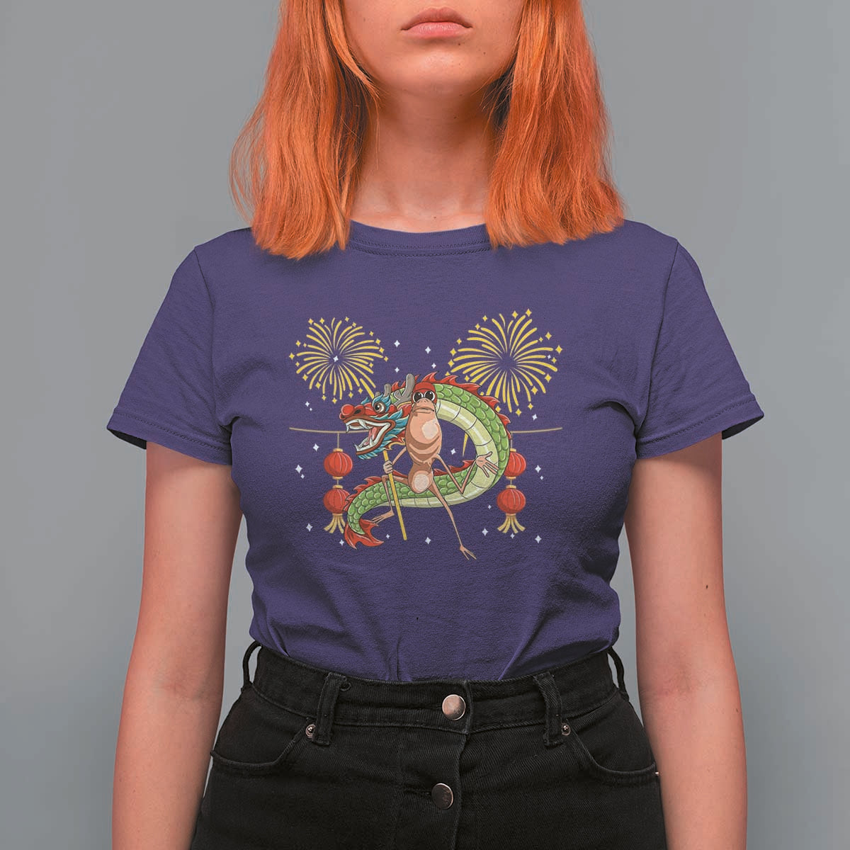 Funny Marcus The Worm Meme T Shirt For Women Viral Lunar New Year - Wonder Print Shop