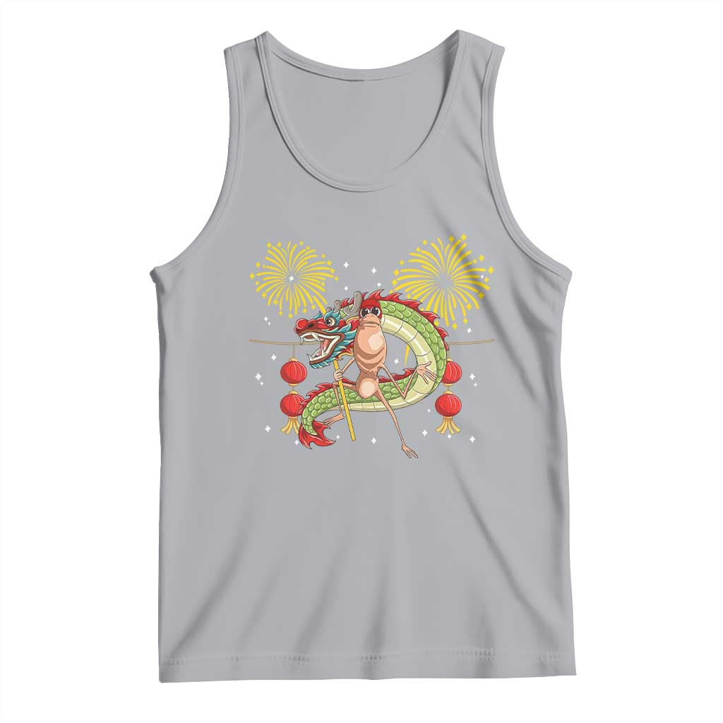 Funny Marcus The Worm Meme Tank Top Viral Lunar New Year - Wonder Print Shop