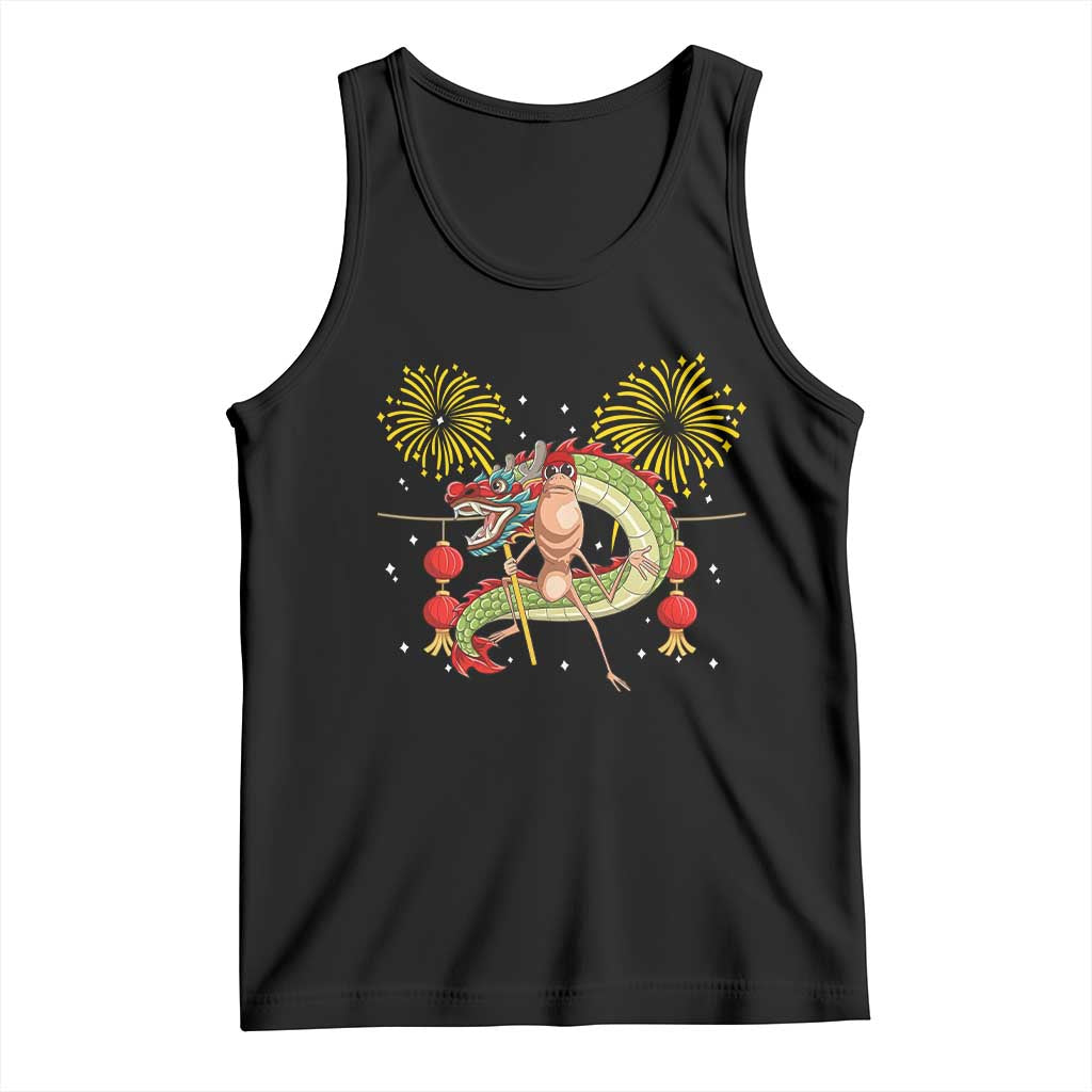 Funny Marcus The Worm Meme Tank Top Viral Lunar New Year - Wonder Print Shop