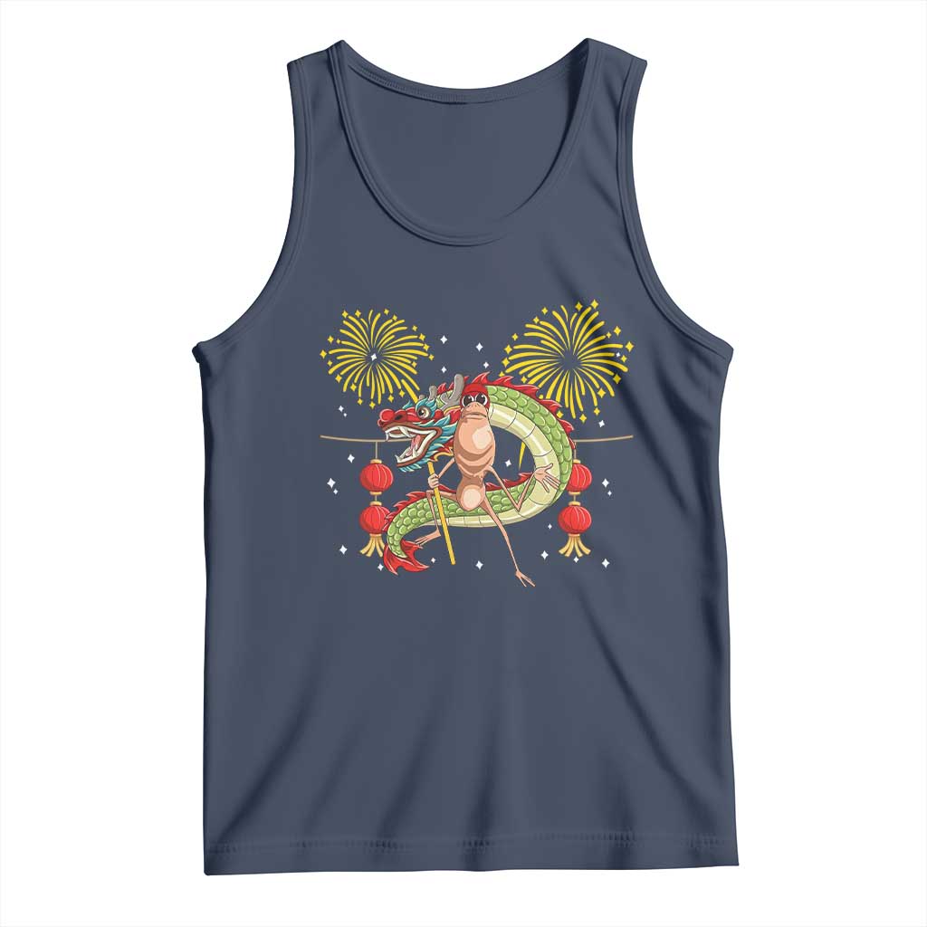 Funny Marcus The Worm Meme Tank Top Viral Lunar New Year - Wonder Print Shop