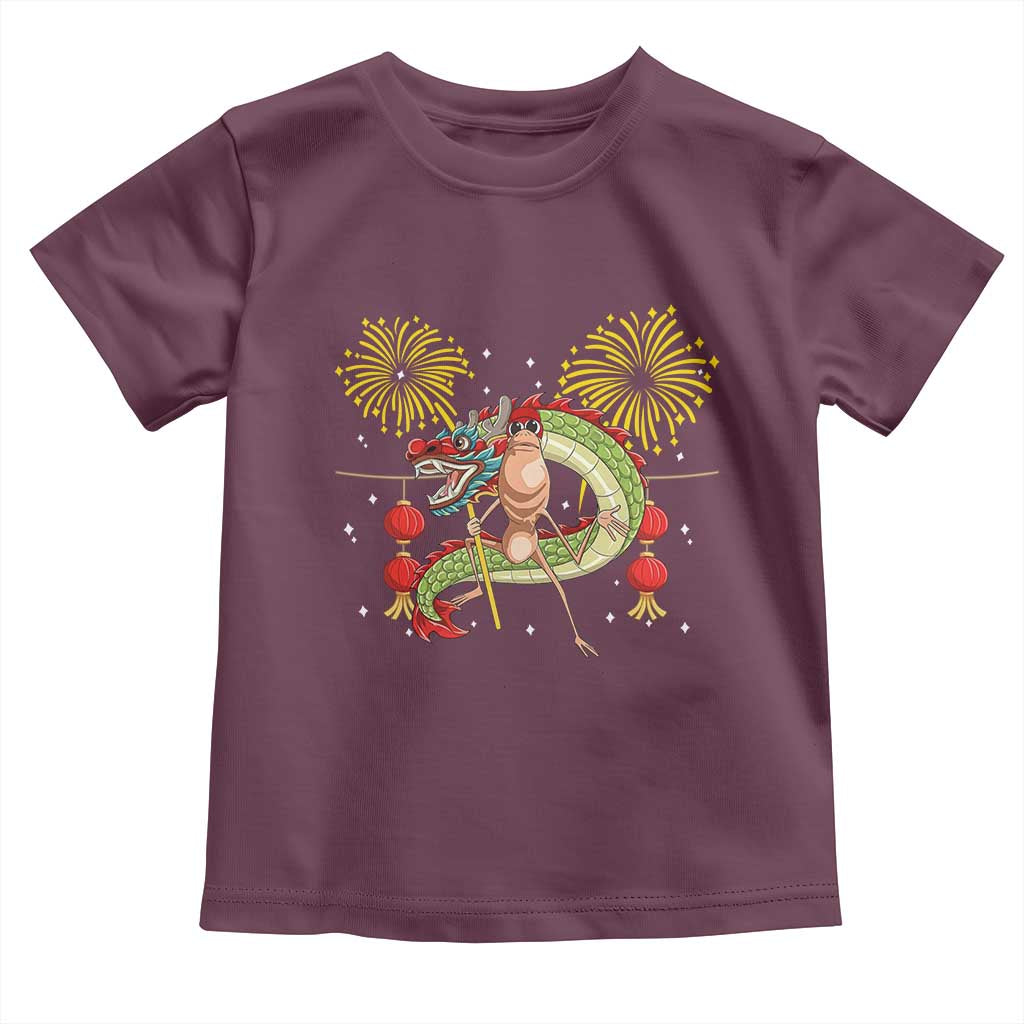 Funny Marcus The Worm Meme Toddler T Shirt Viral Lunar New Year - Wonder Print Shop