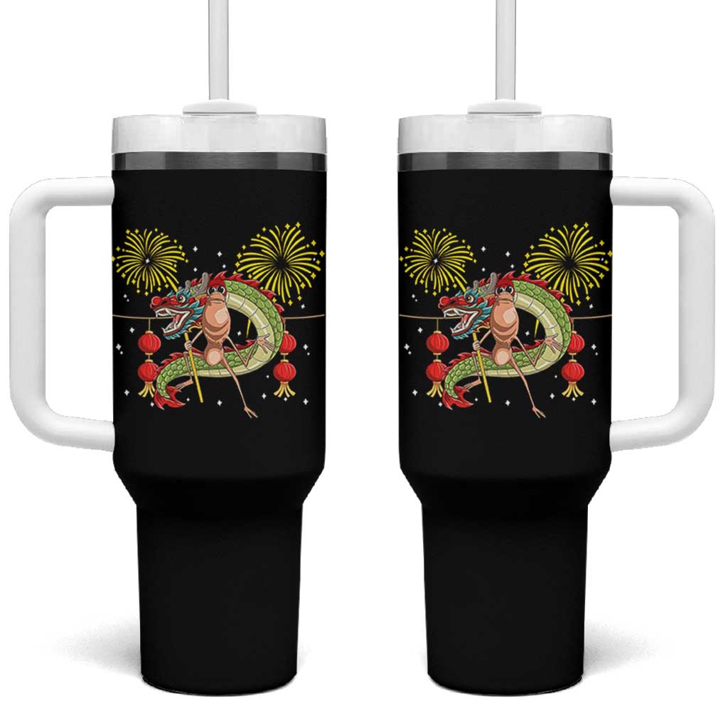 Funny Marcus The Worm Meme Tumbler With Handle Viral Lunar New Year - Wonder Print Shop