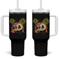 Funny Marcus The Worm Meme Tumbler With Handle Viral Lunar New Year - Wonder Print Shop