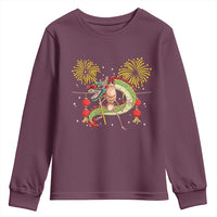 Funny Marcus The Worm Meme Youth Sweatshirt Viral Lunar New Year - Wonder Print Shop