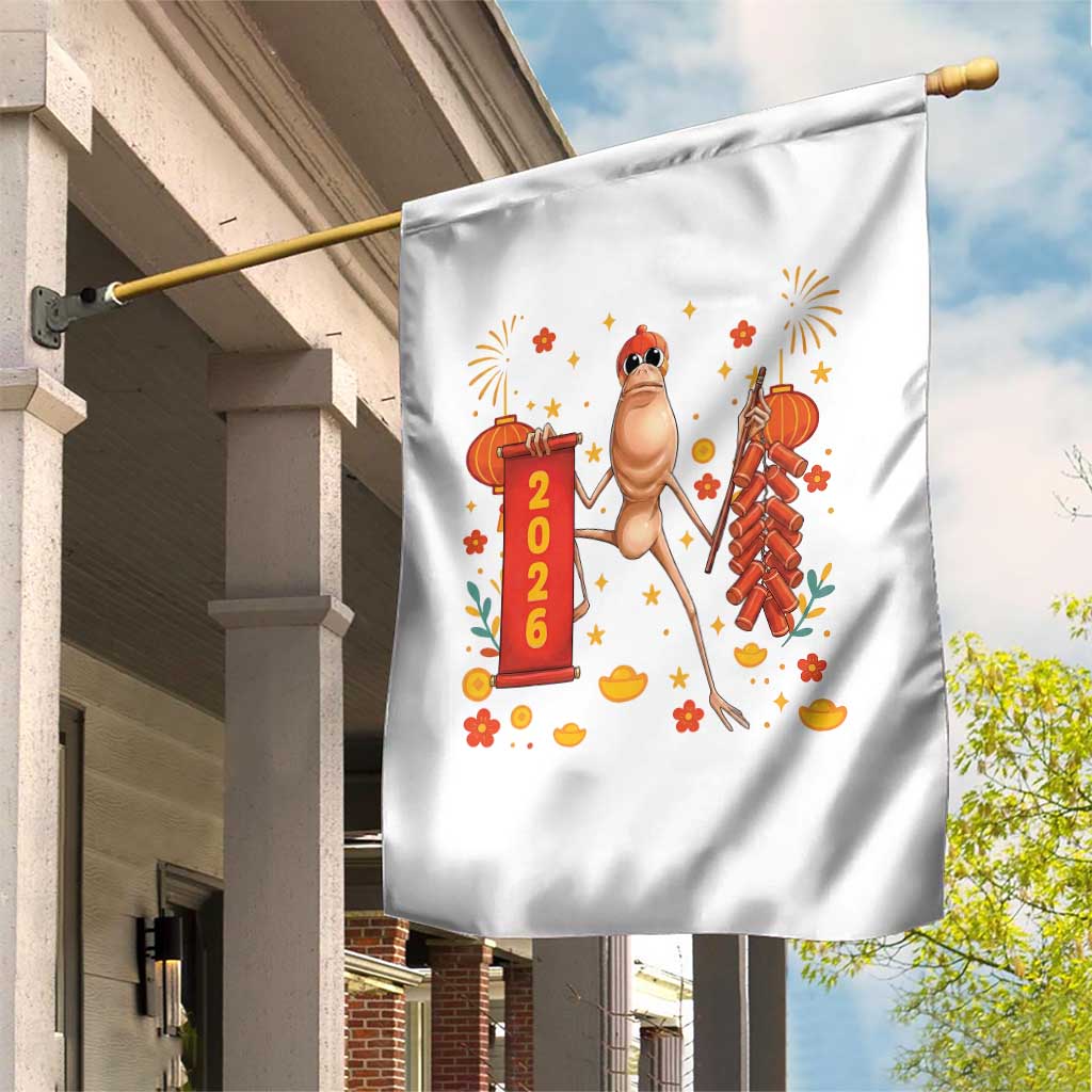 Marcus The Worm Lunar New Year Meme Garden Flag Trendy Gag Gift - Wonder Print Shop