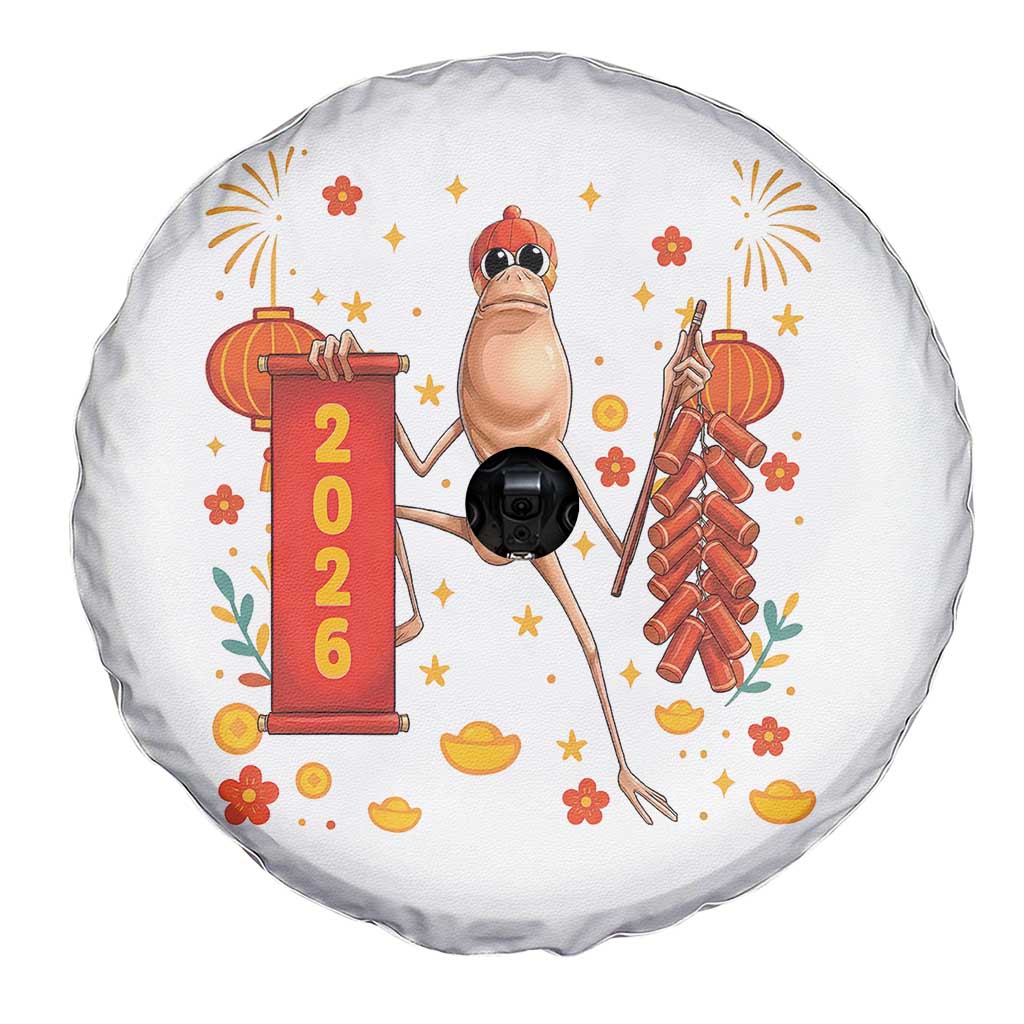 Marcus The Worm Lunar New Year Meme Spare Tire Cover Trendy Gag Gift - Wonder Print Shop