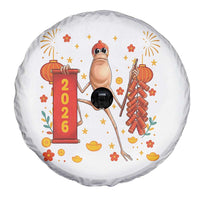 Marcus The Worm Lunar New Year Meme Spare Tire Cover Trendy Gag Gift - Wonder Print Shop
