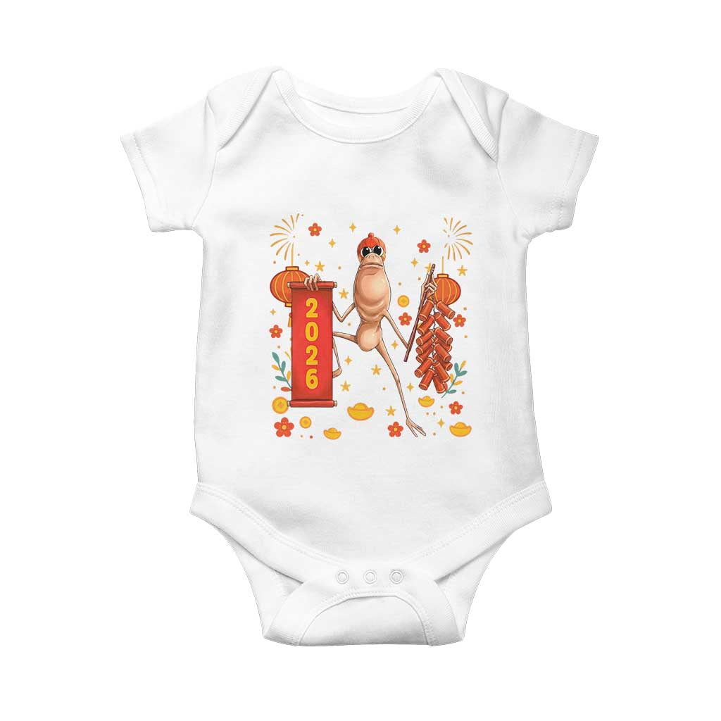 Marcus The Worm Lunar New Year Meme Baby Onesie Trendy Gag Gift - Wonder Print Shop