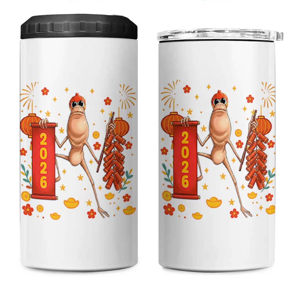 Marcus The Worm Lunar New Year Meme 4 in 1 Can Cooler Tumbler Trendy Gag Gift - Wonder Print Shop