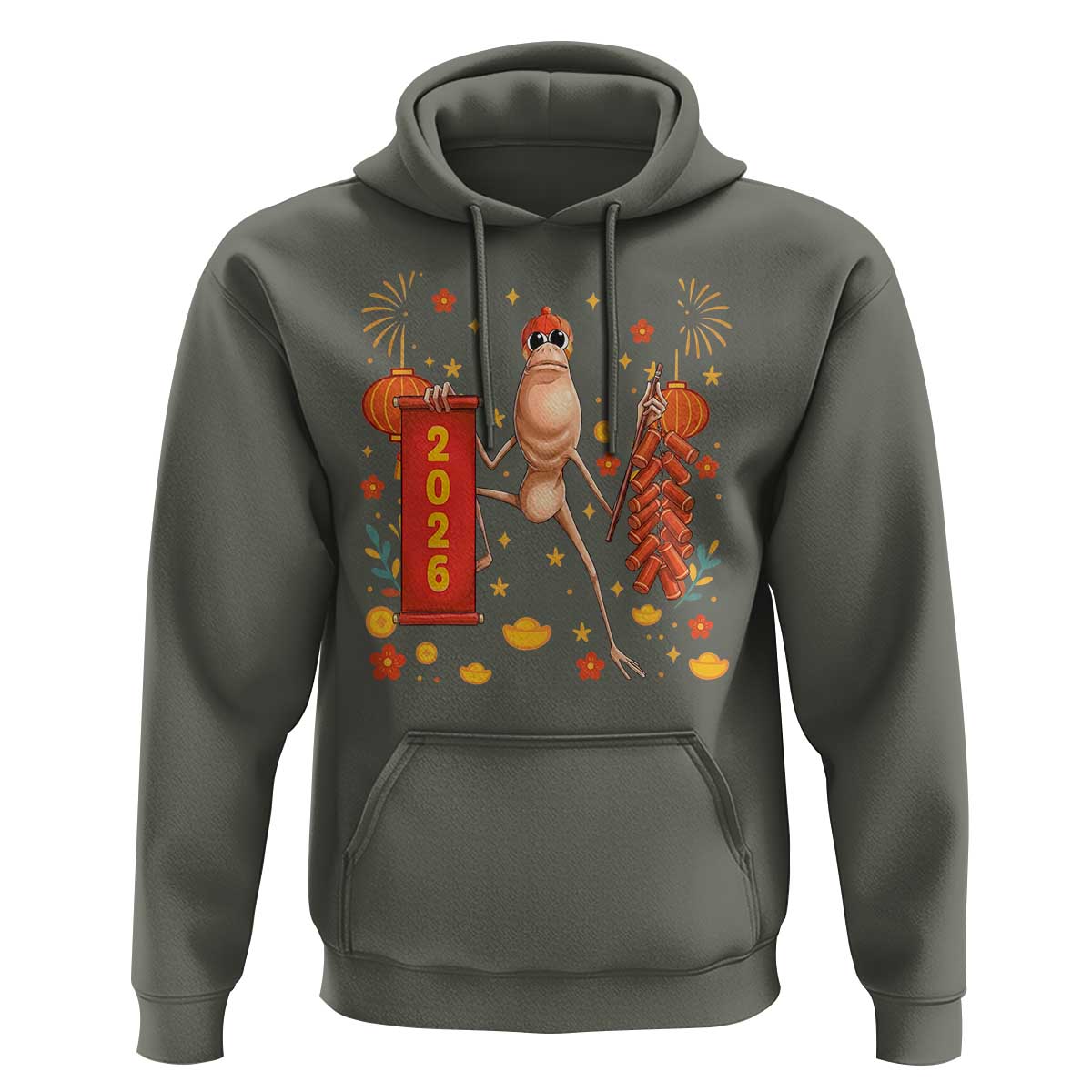 Marcus The Worm Lunar New Year Meme Hoodie Trendy Gag Gift - Wonder Print Shop