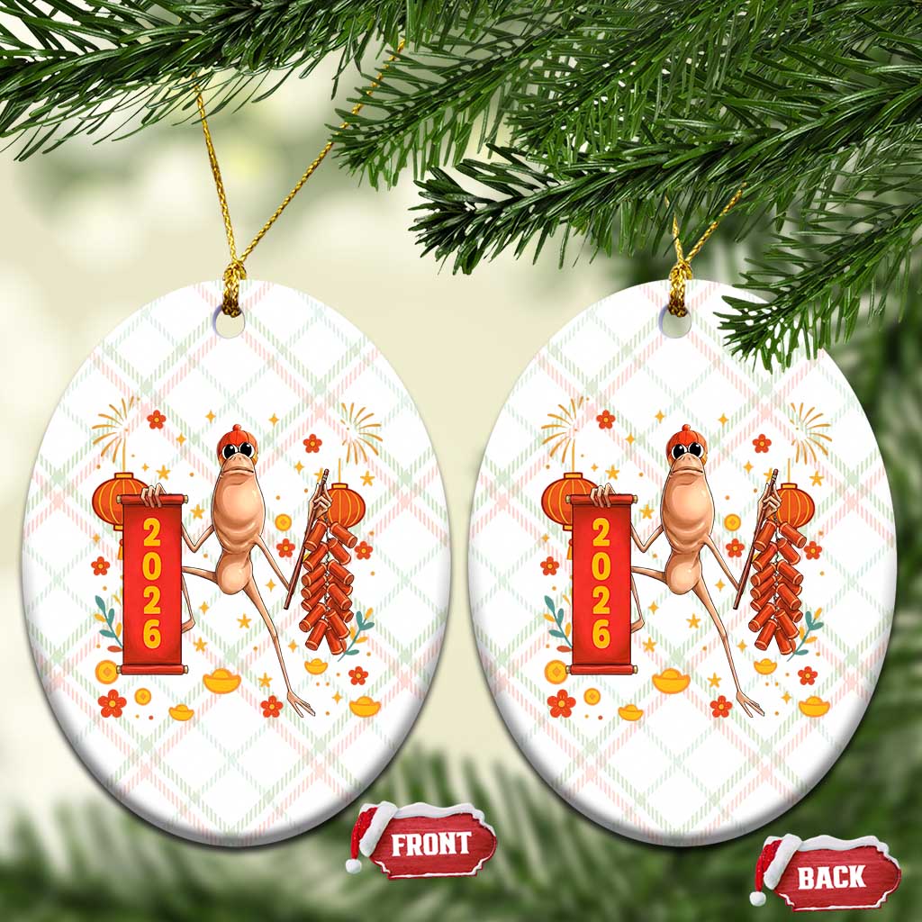 Marcus The Worm Lunar New Year Meme Ceramic Ornament Trendy Gag Gift - Wonder Print Shop