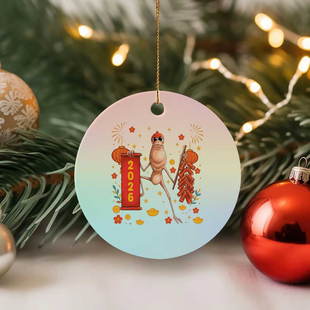 Marcus The Worm Lunar New Year Meme Ceramic Ornament Trendy Gag Gift - Wonder Print Shop