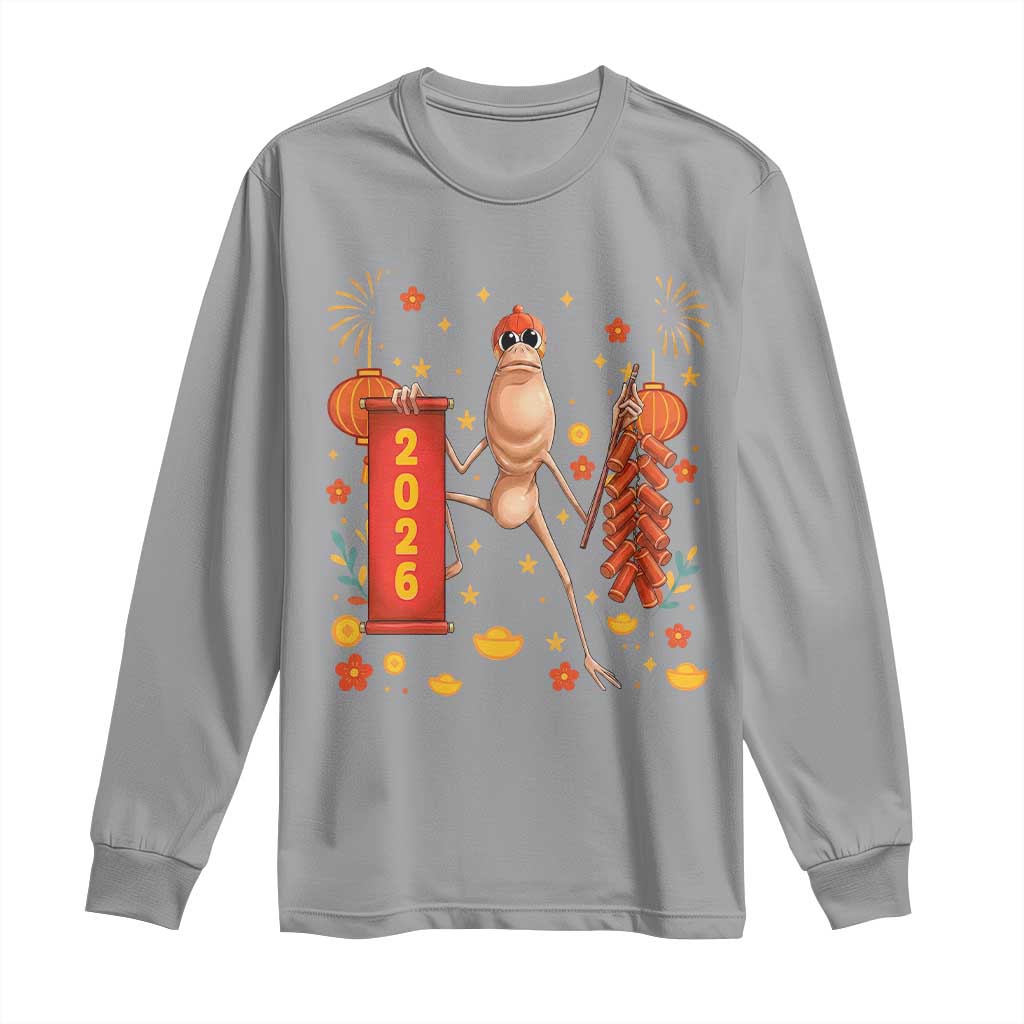 Marcus The Worm Lunar New Year Meme Long Sleeve Shirt Trendy Gag Gift - Wonder Print Shop