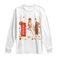 Marcus The Worm Lunar New Year Meme Long Sleeve Shirt Trendy Gag Gift - Wonder Print Shop
