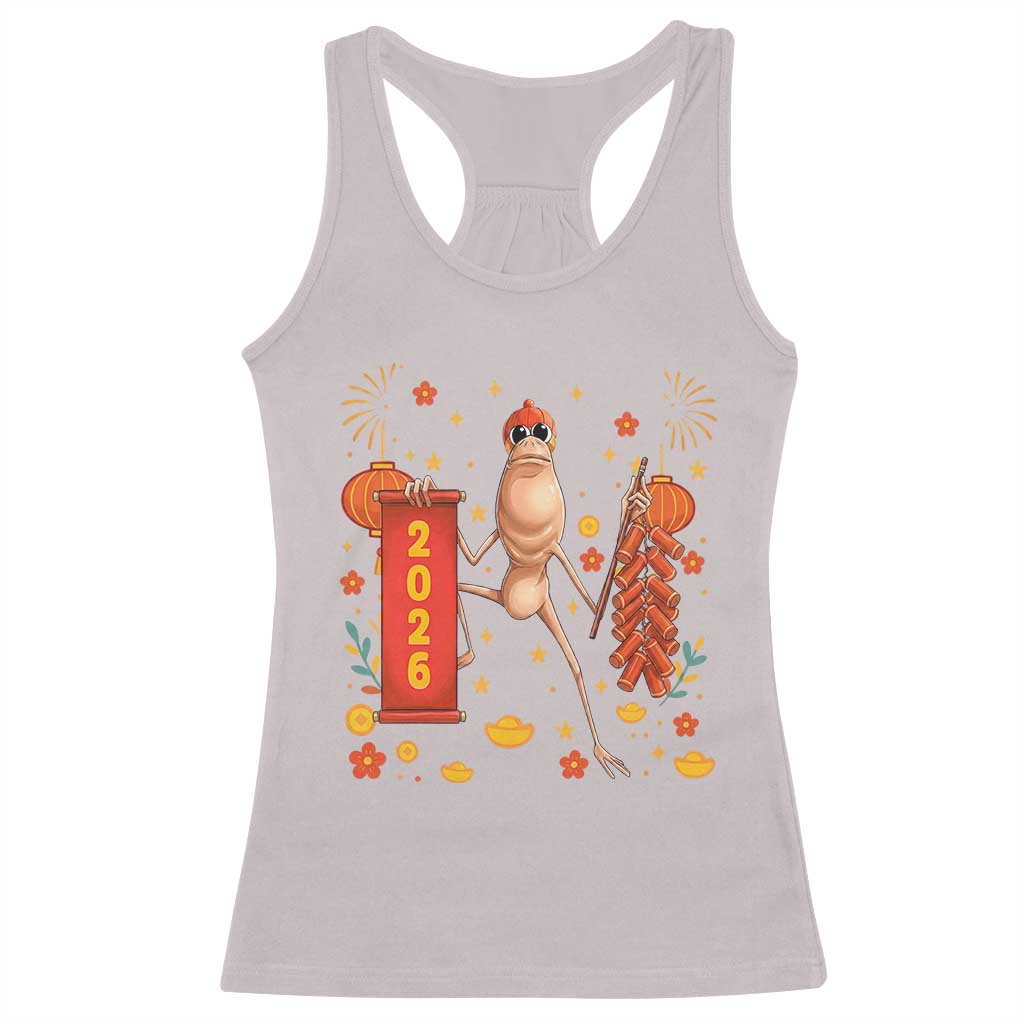 Marcus The Worm Lunar New Year Meme Racerback Tank Top Trendy Gag Gift - Wonder Print Shop