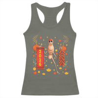 Marcus The Worm Lunar New Year Meme Racerback Tank Top Trendy Gag Gift - Wonder Print Shop