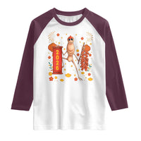 Marcus The Worm Lunar New Year Meme Raglan Shirt Trendy Gag Gift - Wonder Print Shop