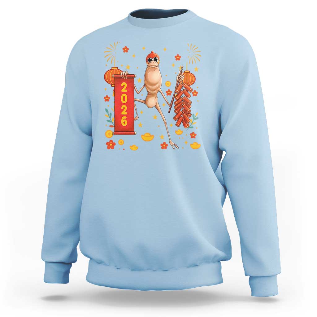 Marcus The Worm Lunar New Year Meme Sweatshirt Trendy Gag Gift - Wonder Print Shop