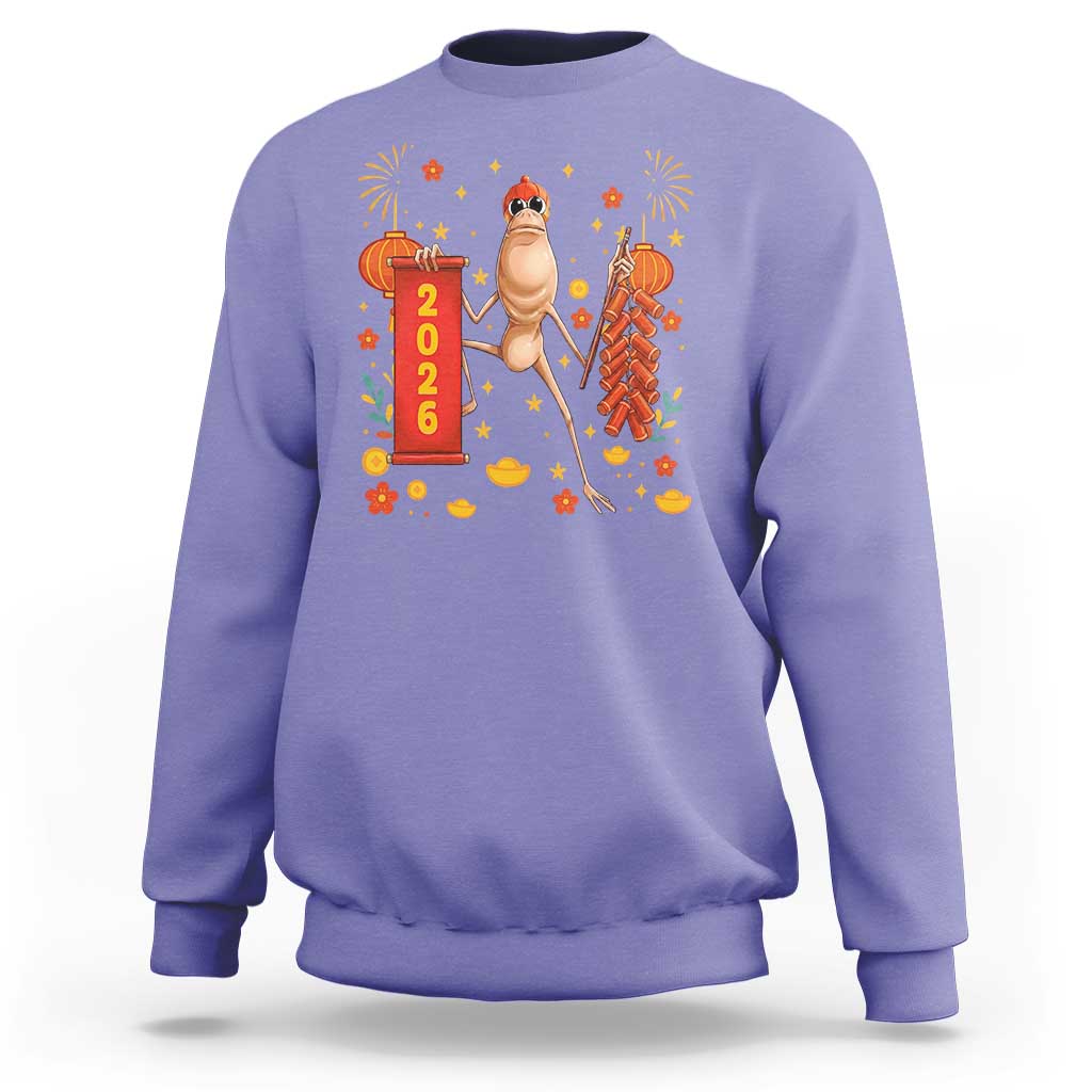 Marcus The Worm Lunar New Year Meme Sweatshirt Trendy Gag Gift - Wonder Print Shop