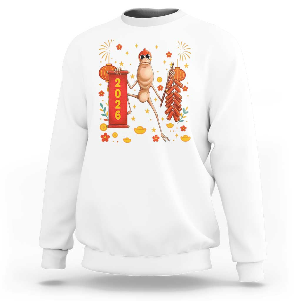 Marcus The Worm Lunar New Year Meme Sweatshirt Trendy Gag Gift - Wonder Print Shop