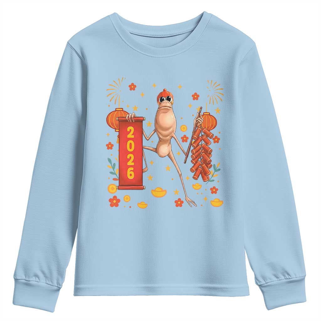 Marcus The Worm Lunar New Year Meme Youth Sweatshirt Trendy Gag Gift - Wonder Print Shop