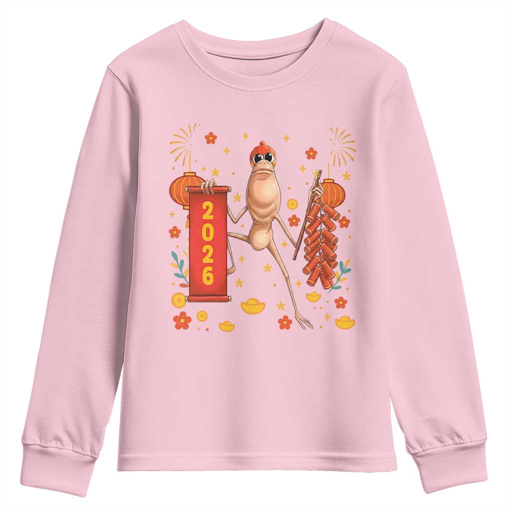 Marcus The Worm Lunar New Year Meme Youth Sweatshirt Trendy Gag Gift - Wonder Print Shop