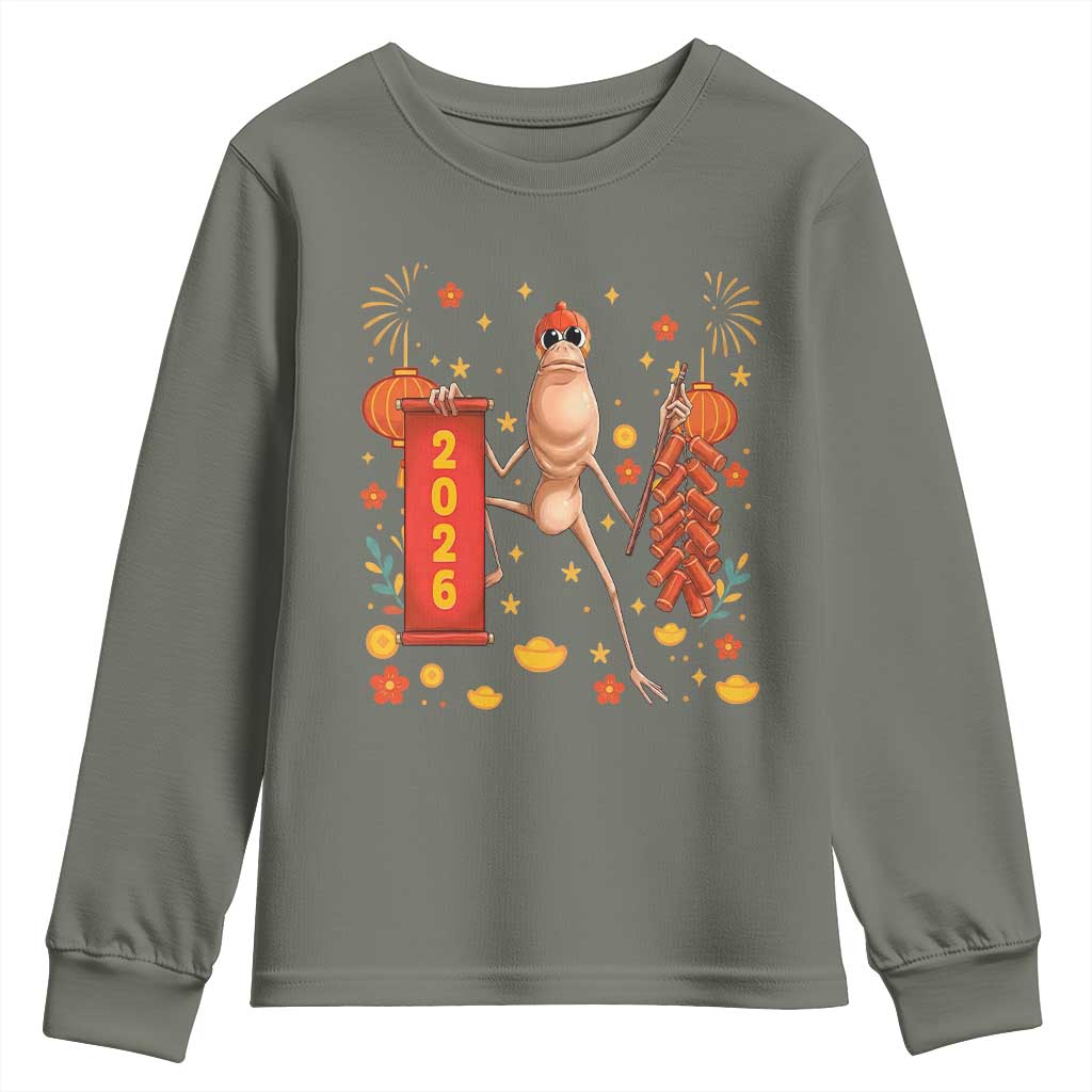 Marcus The Worm Lunar New Year Meme Youth Sweatshirt Trendy Gag Gift - Wonder Print Shop