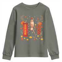 Marcus The Worm Lunar New Year Meme Youth Sweatshirt Trendy Gag Gift - Wonder Print Shop