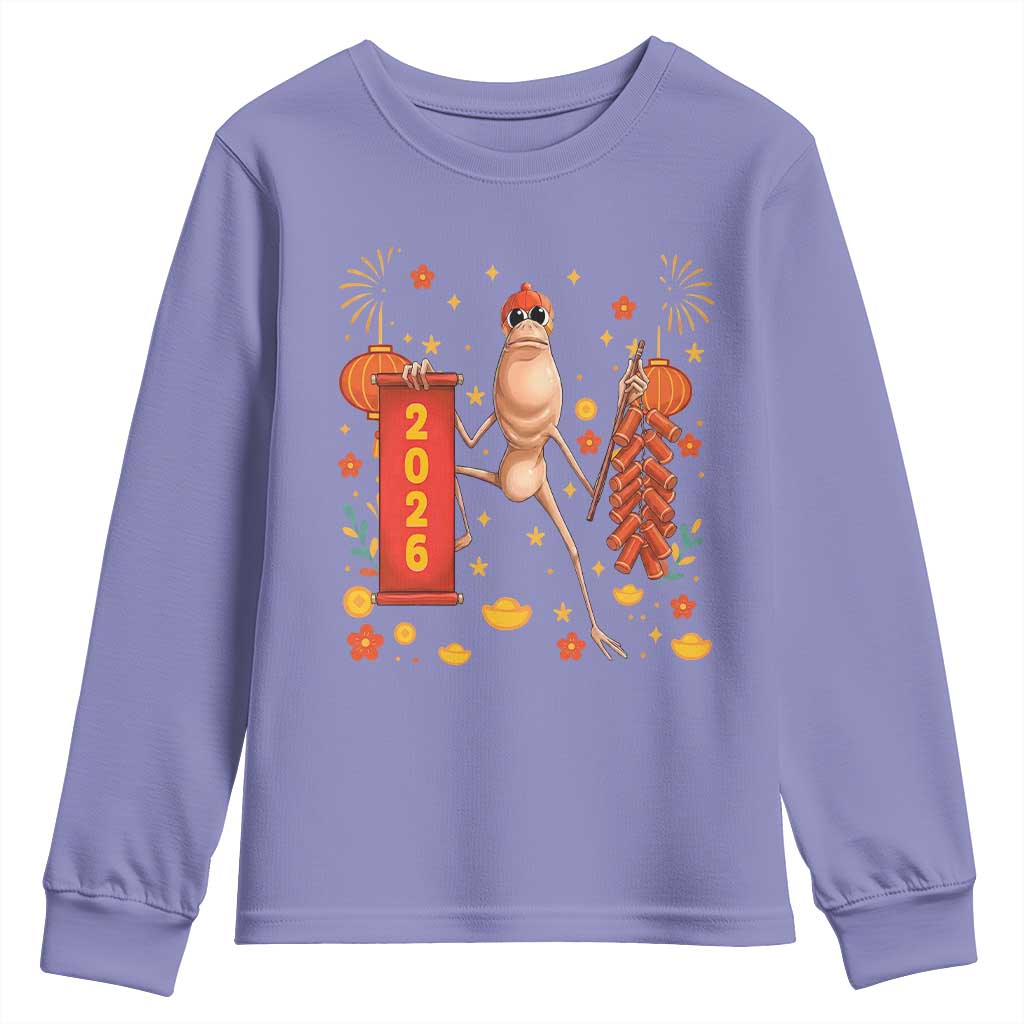 Marcus The Worm Lunar New Year Meme Youth Sweatshirt Trendy Gag Gift - Wonder Print Shop