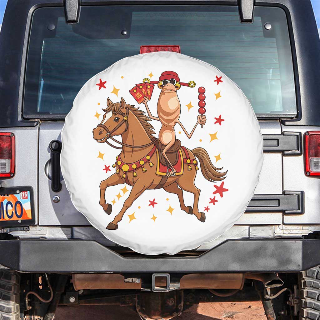 Funny Marcus The Worm Lunar New Year Spare Tire Cover Viral Meme - Wonder Print Shop