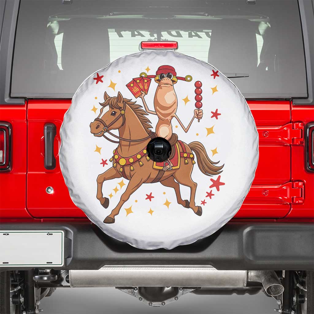 Funny Marcus The Worm Lunar New Year Spare Tire Cover Viral Meme - Wonder Print Shop