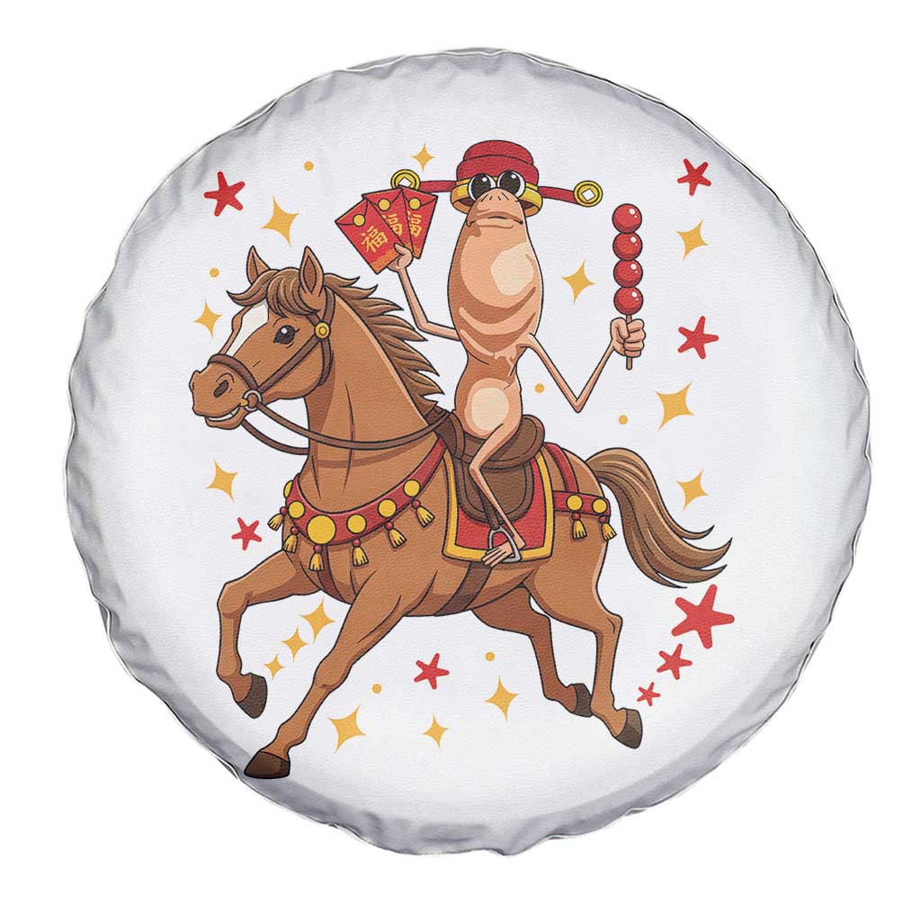 Funny Marcus The Worm Lunar New Year Spare Tire Cover Viral Meme - Wonder Print Shop