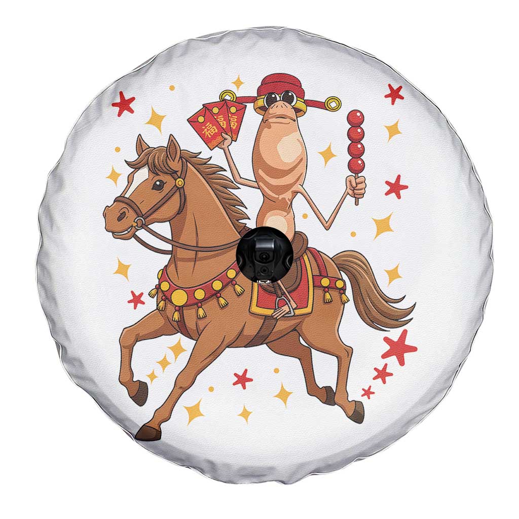 Funny Marcus The Worm Lunar New Year Spare Tire Cover Viral Meme - Wonder Print Shop