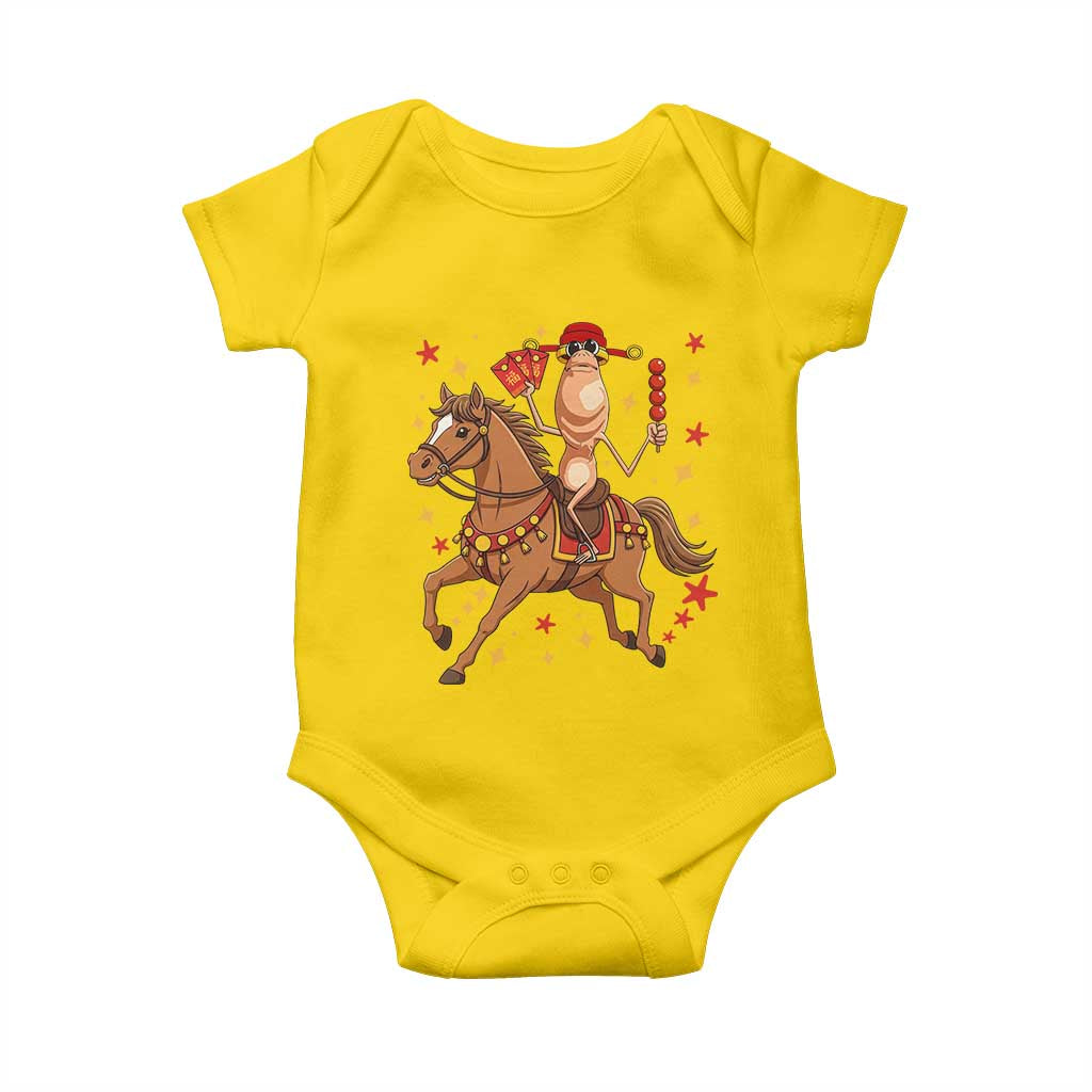 Funny Marcus The Worm Lunar New Year Baby Onesie Viral Meme - Wonder Print Shop