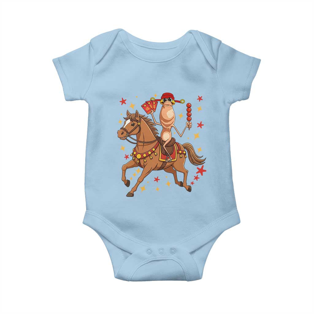 Funny Marcus The Worm Lunar New Year Baby Onesie Viral Meme - Wonder Print Shop