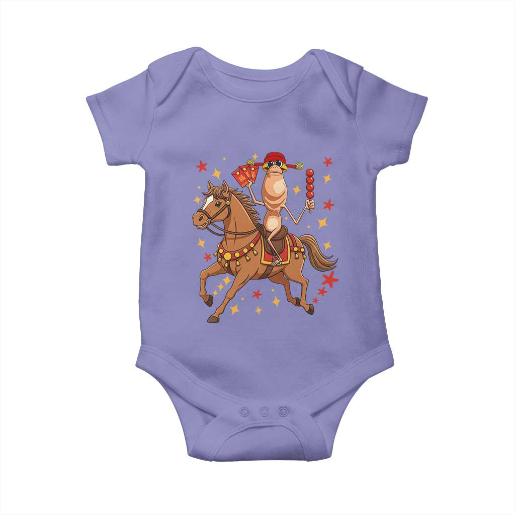 Funny Marcus The Worm Lunar New Year Baby Onesie Viral Meme - Wonder Print Shop