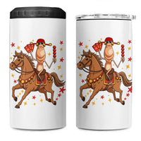 Funny Marcus The Worm Lunar New Year 4 in 1 Can Cooler Tumbler Viral Meme - Wonder Print Shop