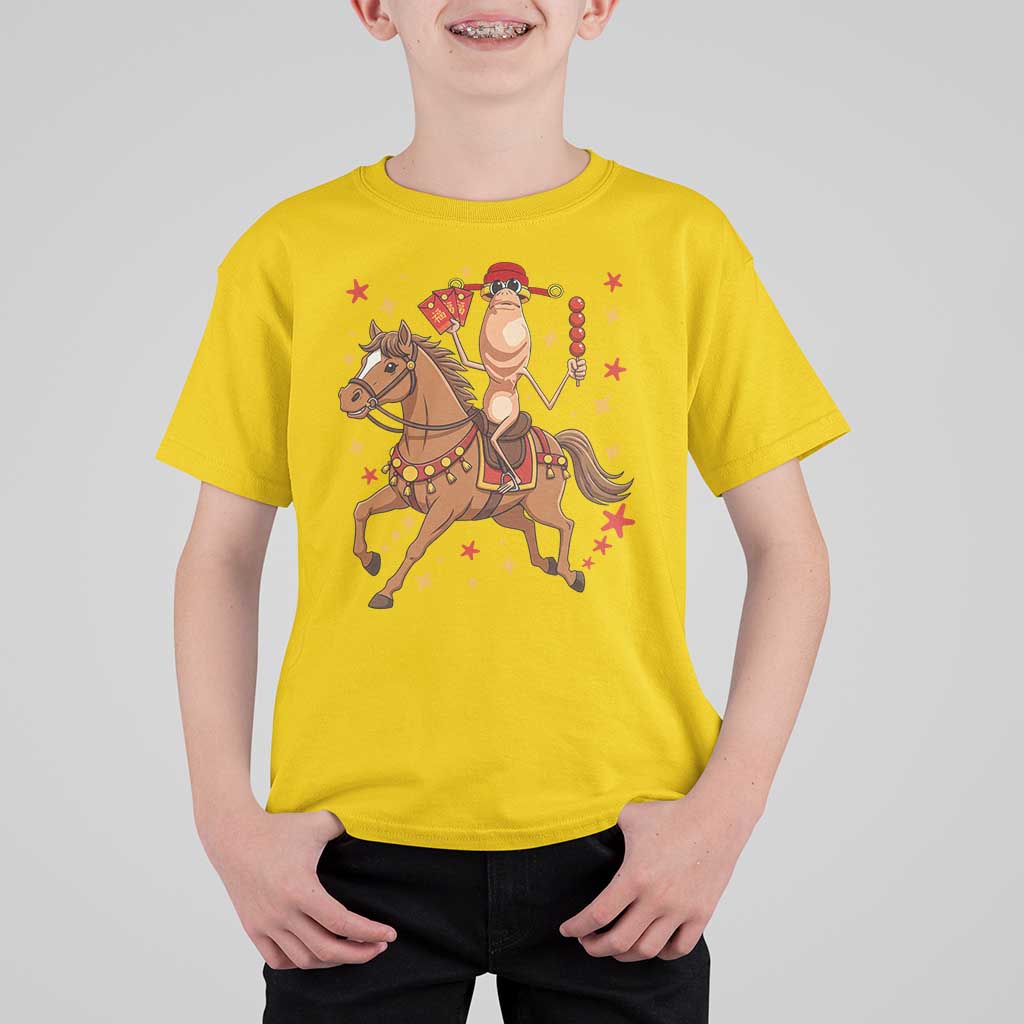 Funny Marcus The Worm Lunar New Year T Shirt For Kid Viral Meme - Wonder Print Shop
