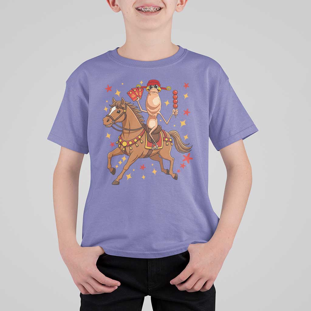 Funny Marcus The Worm Lunar New Year T Shirt For Kid Viral Meme - Wonder Print Shop