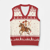 Funny Marcus The Worm Lunar New Year V-Neck Knit Sweater Vest Viral Meme - Wonder Print Shop
