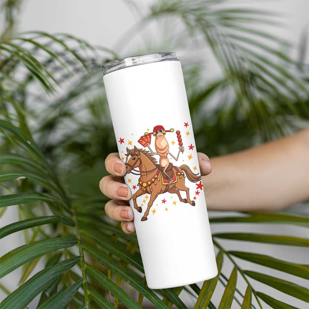 Funny Marcus The Worm Lunar New Year Skinny Tumbler Viral Meme - Wonder Print Shop