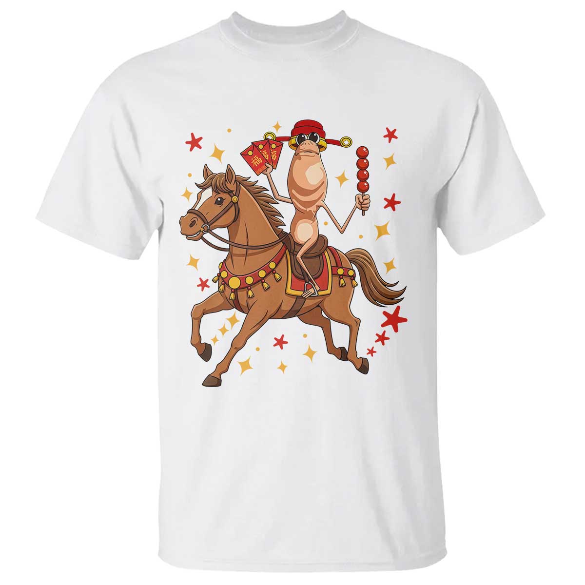 Funny Marcus The Worm Lunar New Year T Shirt Viral Meme - Wonder Print Shop