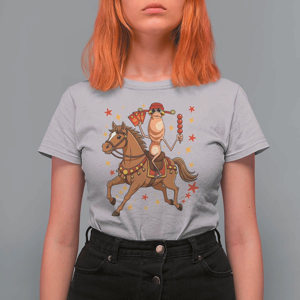 Funny Marcus The Worm Lunar New Year T Shirt For Women Viral Meme - Wonder Print Shop