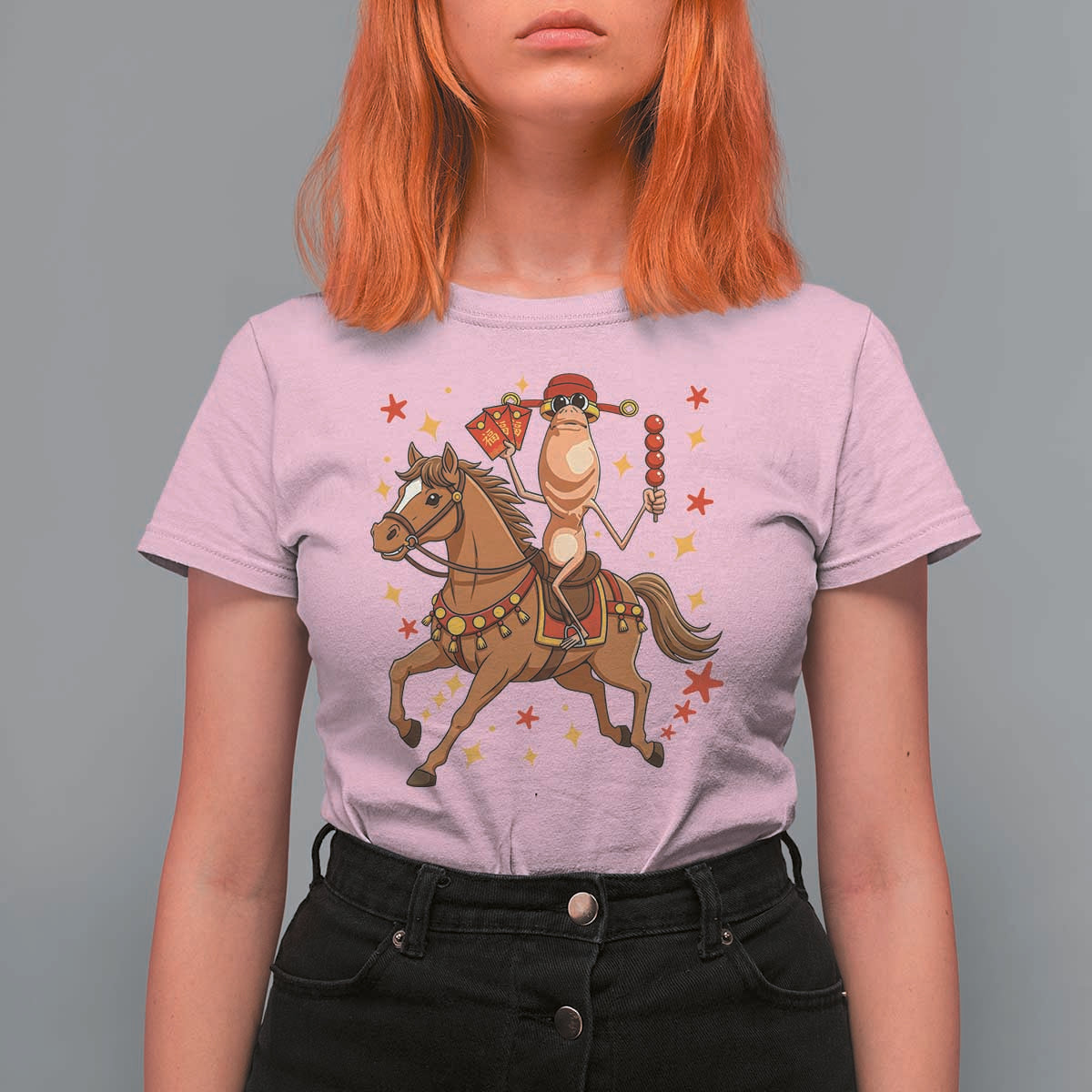 Funny Marcus The Worm Lunar New Year T Shirt For Women Viral Meme - Wonder Print Shop