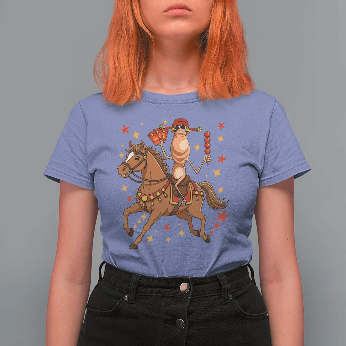 Funny Marcus The Worm Lunar New Year T Shirt For Women Viral Meme - Wonder Print Shop