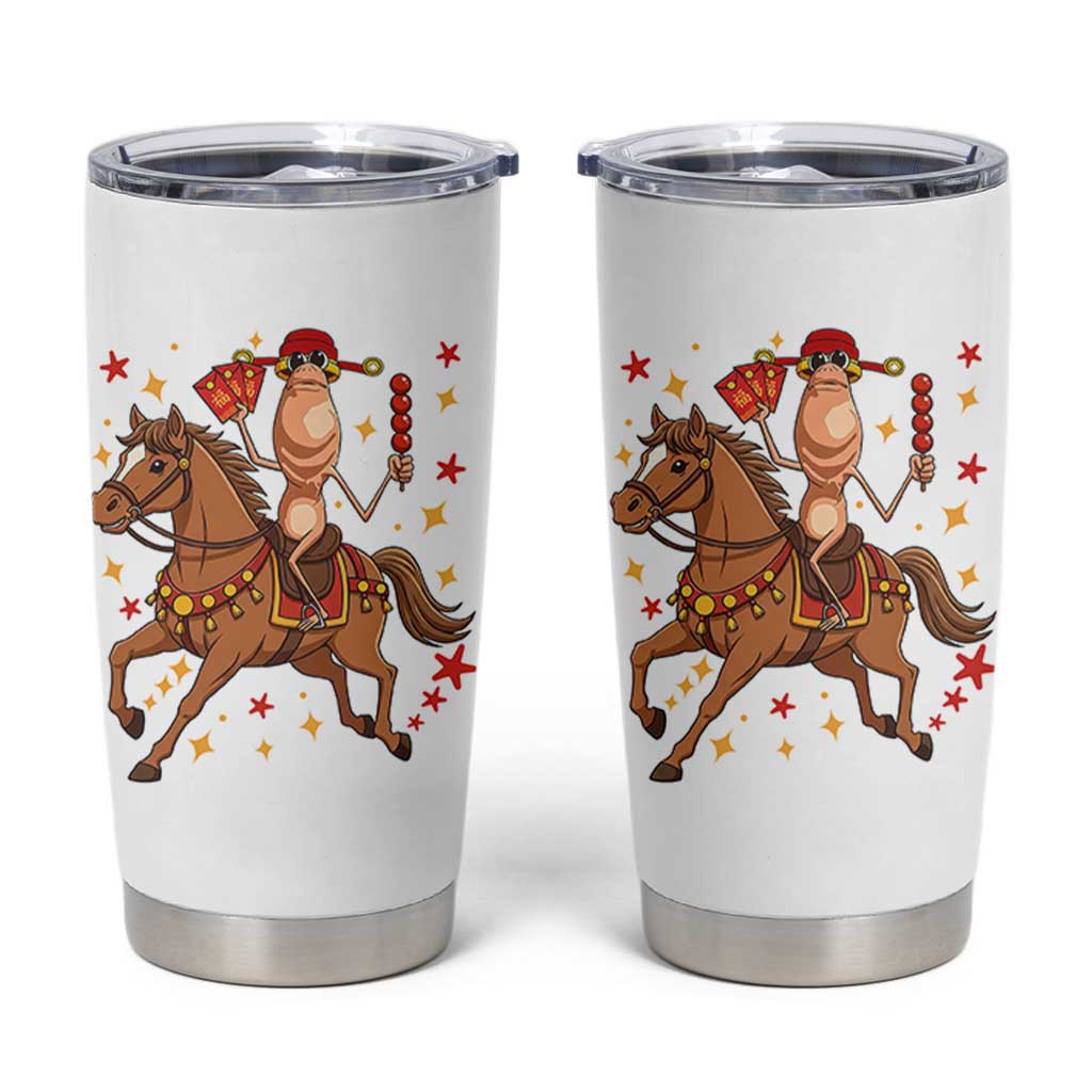 Funny Marcus The Worm Lunar New Year Tumbler Cup Viral Meme - Wonder Print Shop