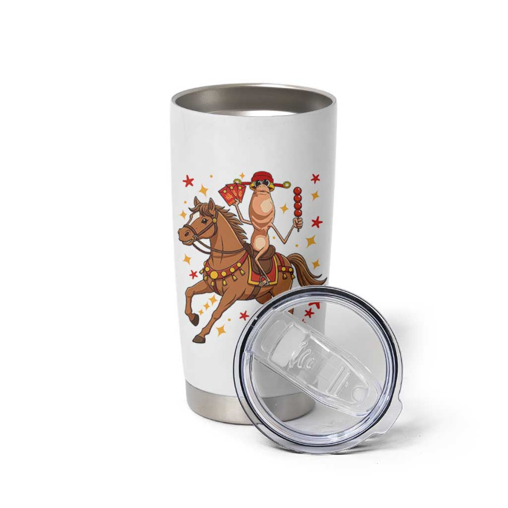 Funny Marcus The Worm Lunar New Year Tumbler Cup Viral Meme - Wonder Print Shop