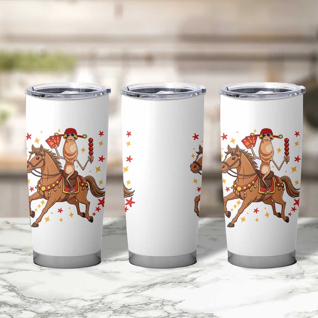 Funny Marcus The Worm Lunar New Year Tumbler Cup Viral Meme - Wonder Print Shop